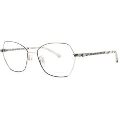 Coco Song Women's Eyeglasses - Silver Metal Butterfly Frame | BROKEN WINGS CV187.01-09