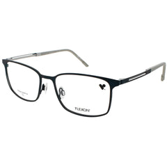 Flexon Men's Eyeglasses - Matte Marine/Grey Titanium Rectangular Frame | E1149 415