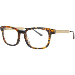 Harry Lary Men's Eyeglasses - Tortoise/Blue/Gold Acetate Square Frame | COLLECTY 2102