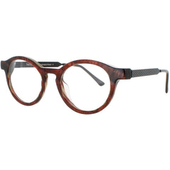 Harry Lary Unisex Eyeglasses - Blend/Pink/Red Acetate Full Rim Round Frame | CURVY T81