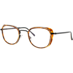 Harry Lary Unisex Eyeglasses - Tortoise/Gold Acetate Full Rim Square | GALLERY 008