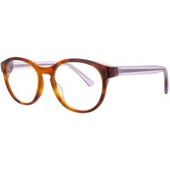 Harry Lary Unisex Eyeglasses - Brown/Purple Acetate Full Rim Oval Frame | SYMBOLY 053M