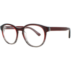 Harry Lary Unisex Eyeglasses - Red/Grey Acetate Full Rim Oval Frame | SYMBOLY 9005
