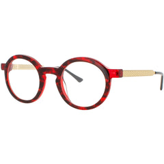 Harry Lary Unisex Eyeglasses - Red/Tortoise Acetate Full Rim Round | MANIFESTY E462