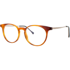 Harry Lary Unisex Eyeglasses - Brown Acetate Full Rim Oval Shape Frame | MINORITY 053