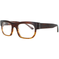 Harry Lary Unisex Eyeglasses - Brown Acetate Full Rim Rectangular | PROJEKTY 1005