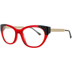 Harry Lary Women's Eyeglasses - Red/Black Acetate Full Rim Cat Eye Frame | RUBY 462