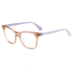 Kate Spade Women's Eyeglasses - Beige Havana Plastic Cat Eye Frame | TEMPERANCE XNZ