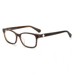 Kate Spade Women's Eyeglasses - Brown Pattern Plastic Rectangular | KARIANE/F 305