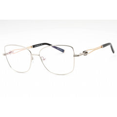 Charriol Women's Eyeglasses - Shiny Silver/Gold Black Full Rim Frame | PC71059 C02