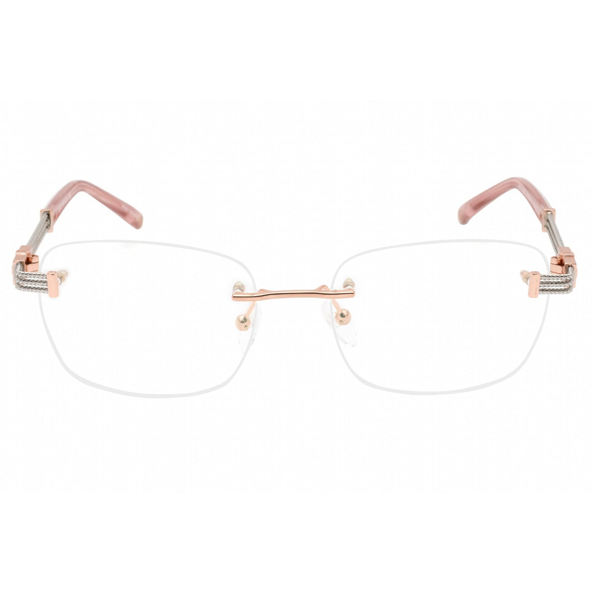 NWT Charriol PC71065-C02 55mm Shiny Silver Gold Eyeglasses Charriol PC75088 C02 Men main image 4