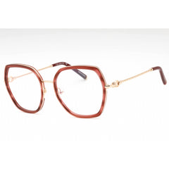 Charriol Women's Eyeglasses - Shiny Gold/Translucent Burgundy Frame | PC71066 C02