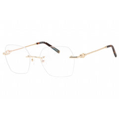 Charriol Women's Eyeglasses - Shiny Gold/Tortoise Metal Geometric Frame | PC71069 C01