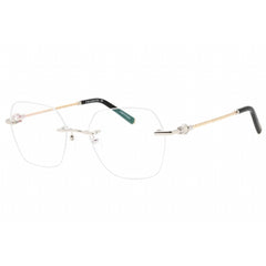 Charriol Women's Eyeglasses - Shiny Silver Gold/Black Rimless Frame | PC71069 C02