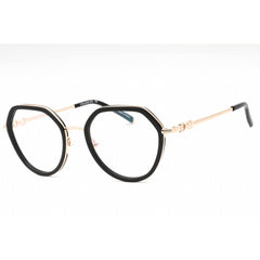 Charriol Women's Eyeglasses - Shiny Gold/Black Metal Geometric Frame | PC71070 C02