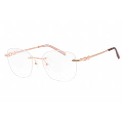 Charriol Women's Eyeglasses - Shiny Pink Gold/Gold Bordeaux Square Frame | PC71072 C03