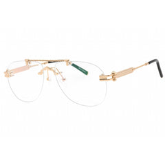 Charriol Men's Eyeglasses - Shiny Gold Metal Aviator Shape Rimless Frame | PC75106 C01