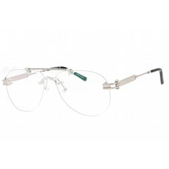 Charriol Men's Eyeglasses - Shiny Silver Metal Aviator Rimless Frame | PC75106 C02