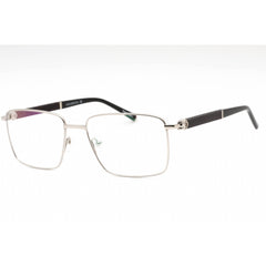 Charriol Men's Eyeglasses - Shiny Silver Black Metal Rectangular Frame | PC75107 C02