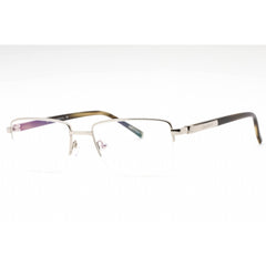 Charriol Men's Eyeglasses - Shiny Silver/Khaki Horn Rectangular Frame | PC75111 C02