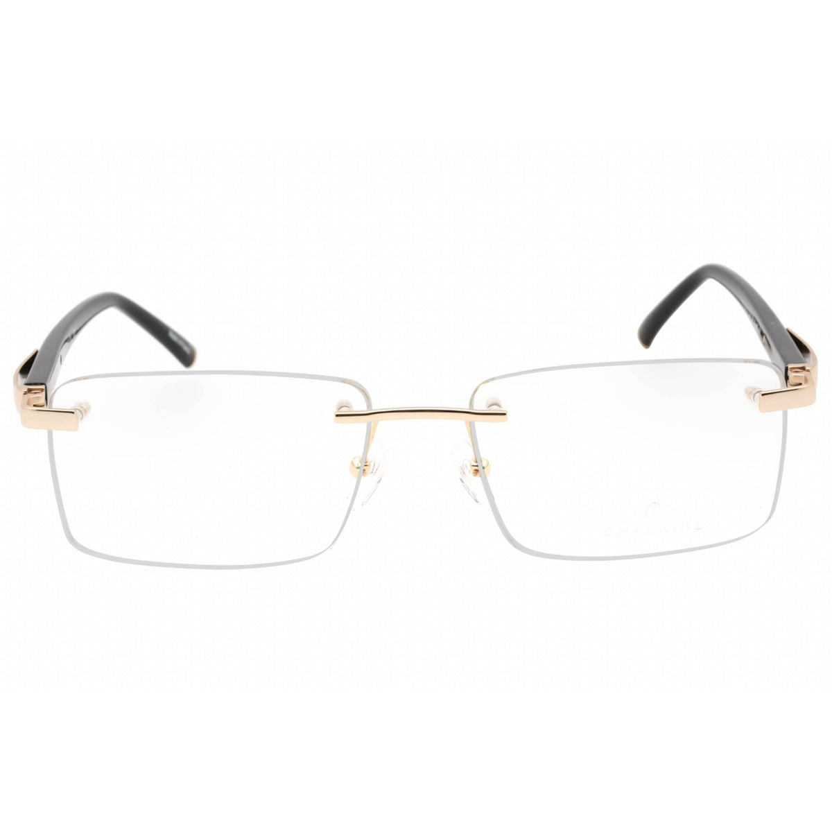 NWT Charriol PC75109-C03 57mm Shiny Gold Black Eyeglasses PHILIPPE CHARRIOL PC75107C03 Shiny Gold Black Rectangle  main image 3