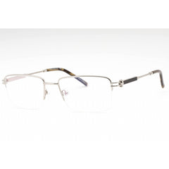 Charriol Men's Eyeglasses - Shiny Silver/Khaki Horn Rectangular Frame | PC75114 C02