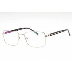 Charriol Men's Eyeglasses - Shiny Silver/Grey Horn Rectangular Frame | PC75116 C02