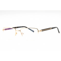 Charriol Men's Eyeglasses - Shiny Gold/Black Metal Rectangular Frame | PC75117 C03