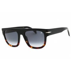 David Beckham Women's Sunglasses - Black Horn Plastic Square Frame | DB 7044/S 37N 9O