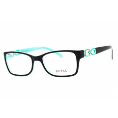 Guess Women's Eyeglasses - Blue Green Acetate Rectangular Full Rim | GU 2406 BLGRN