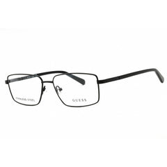 Guess Men's Eyeglasses - Matte Black Metal Rectangular Full Rim Frame | GU50061 002