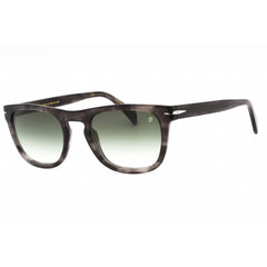 David Beckham Men's Sunglasses - Grey Horn Square Full Rim Frame | DB 7077/S 02W8 9K