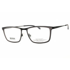 Hugo Boss Men's Eyeglasses - Matte Grey Black Rectangular Frame | BOSS 1242 0WCN 00