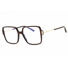 Tom Ford Women's Eyeglasses - Shiny Light Brown Acetate Square Frame | FT5915-B 045