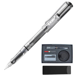 Lamy Gift Set - Vista Steel Nib Fountain Pen and 50ml Bottled Ink | LNGSISV