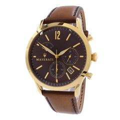 Maserati Men's Chronograph Watch - Tradizione Quartz Brown Dial | R8871625001