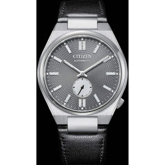 Citizen Men's Watch - Tsuyosa Automatic Analog Grey Dial Black Leather | NK5010-01H