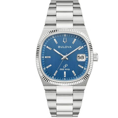 Bulova Men's Watch - Super Seville 262 kHz Precisionist Blue Dial Bracelet | 96B440