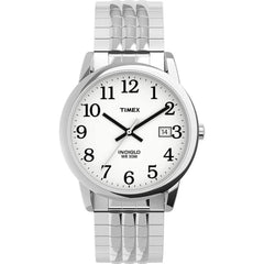 Timex Men's Watch - Easy Reader White Dial Stainless Steel Bracelet | TW2U09000