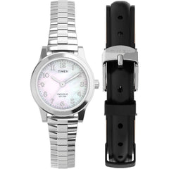 Timex Women's Watch - Essex Avenue White Mother of Pearl Dial Bracelet | TWG063500