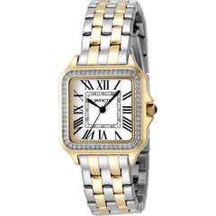 Invicta Women's Watch - Angel Quartz Square Silver Tone Dial Two Tone Bracelet | 48996