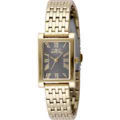 Invicta Women's Watch - Angel Quartz Rectangular Charcoal Dial Steel Bracelet | 49076