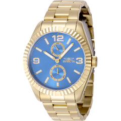 Invicta Men's Watch - Specialty Quartz Blue Dial Yellow Gold Steel Bracelet | 49532