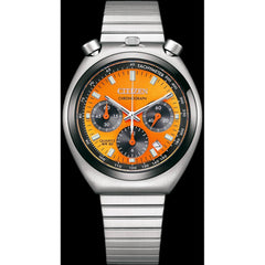 Citizen Men's Watch - Quartz Tsuno Chrono Orange Dial Steel Bracelet | AN3660-81X