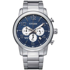 Citizen Men's Watch - Dress Quartz Blue Dial Stainless Steel Bracelet | AN8050-51M