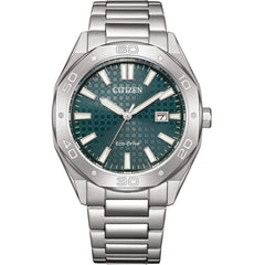 Citizen Men's Watch - Eco-Drive Green Dial Stainless Steel Bracelet | BM7630-80X