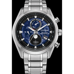 Citizen Men's Watch - Tsuki-yomi A-T Eco-Drive Blue Dial Bracelet | BY1010-57L