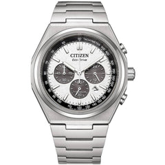 Citizen Men's Watch - Zenshin Eco-Drive White Dial Titanium Bracelet | CA4610-85A