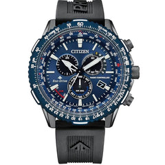 Citizen Men's Watch - Promaster Air A-T Blue Dial Black Rubber Strap | CB5006-02L
