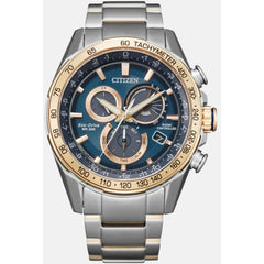 Citizen Men's Watch - PCAT Eco-Drive Blue Dial Two Tone Steel Bracelet | CB5916-59L